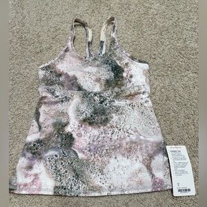 Lululemon Crossback Tank Sugar Crush Multi/Silver Fox